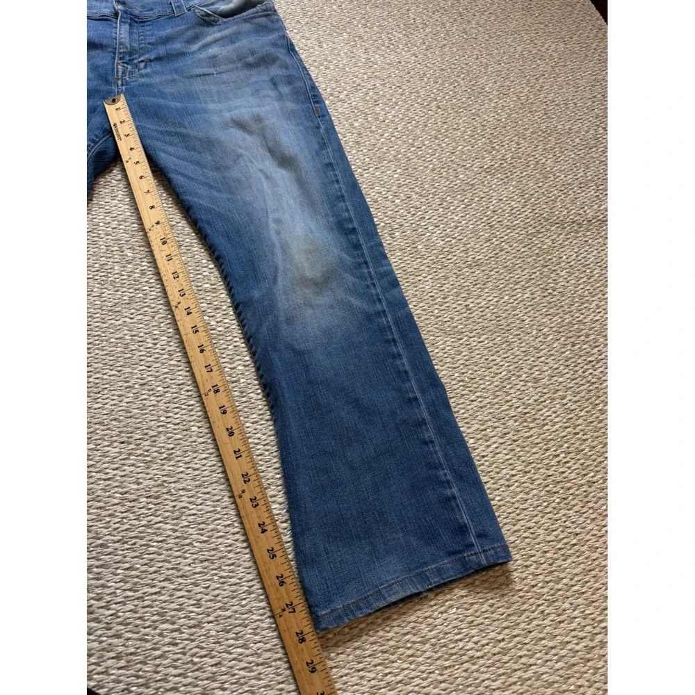 True Religion Ricky Relaxed Straight Leg Jeans Mens 36 Medium Wash Blue Denim